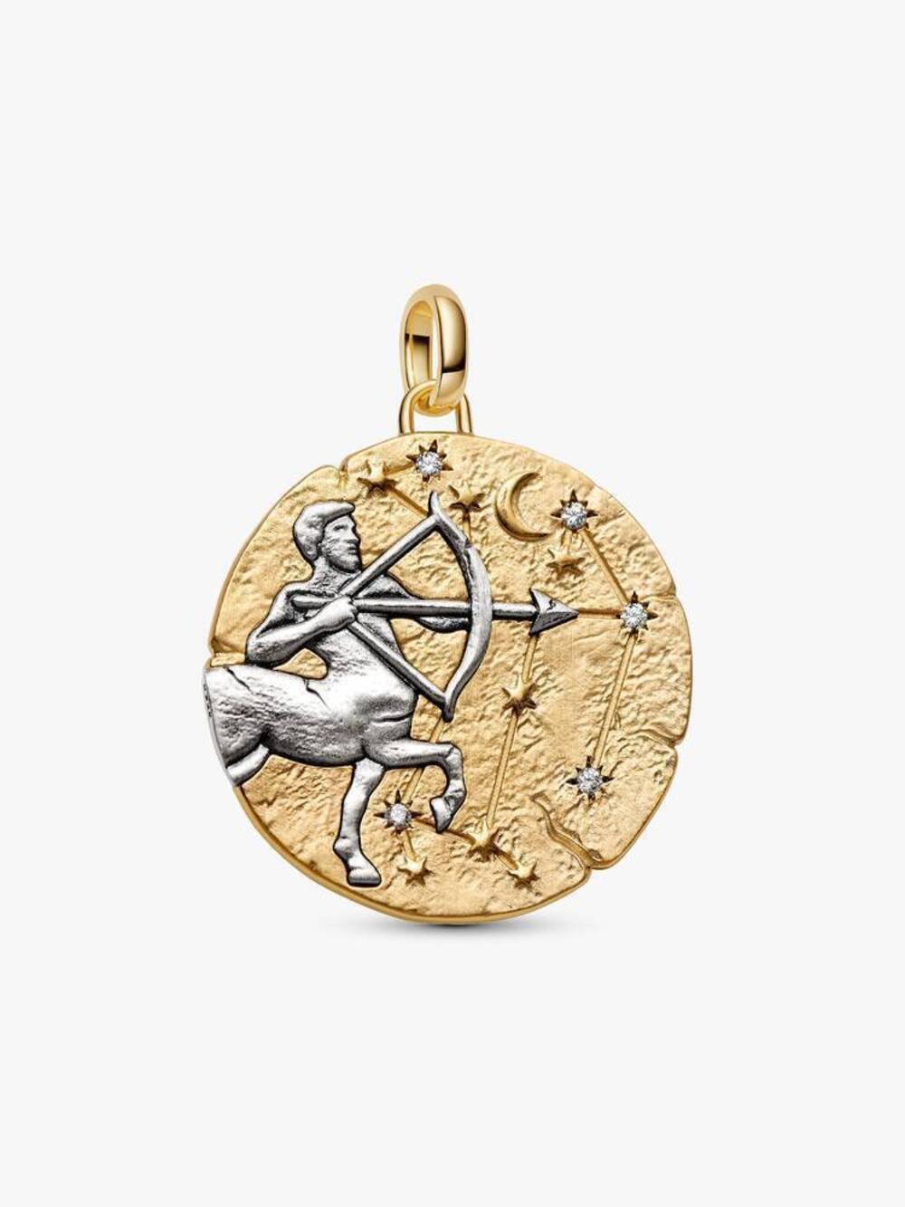 Pandora Sagittarius Zodiac Oversized Medallion Charm